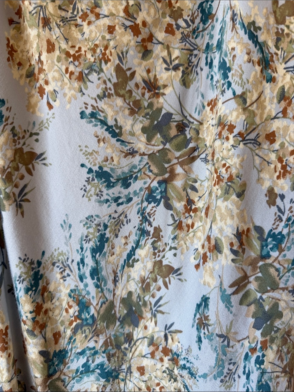 Final Touch Floral Cowl Maxi Dress in Light Blue and Beige - Picture 4 of 5